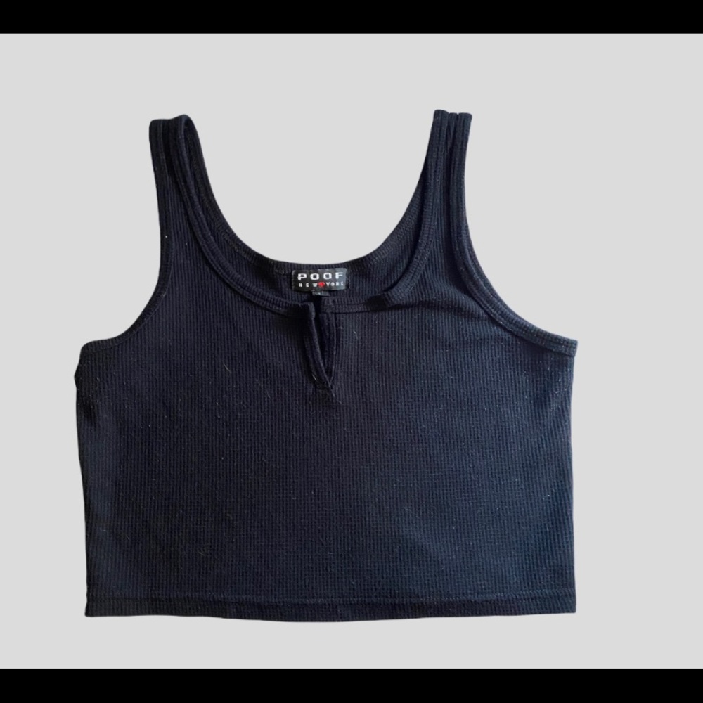Basic black tank top